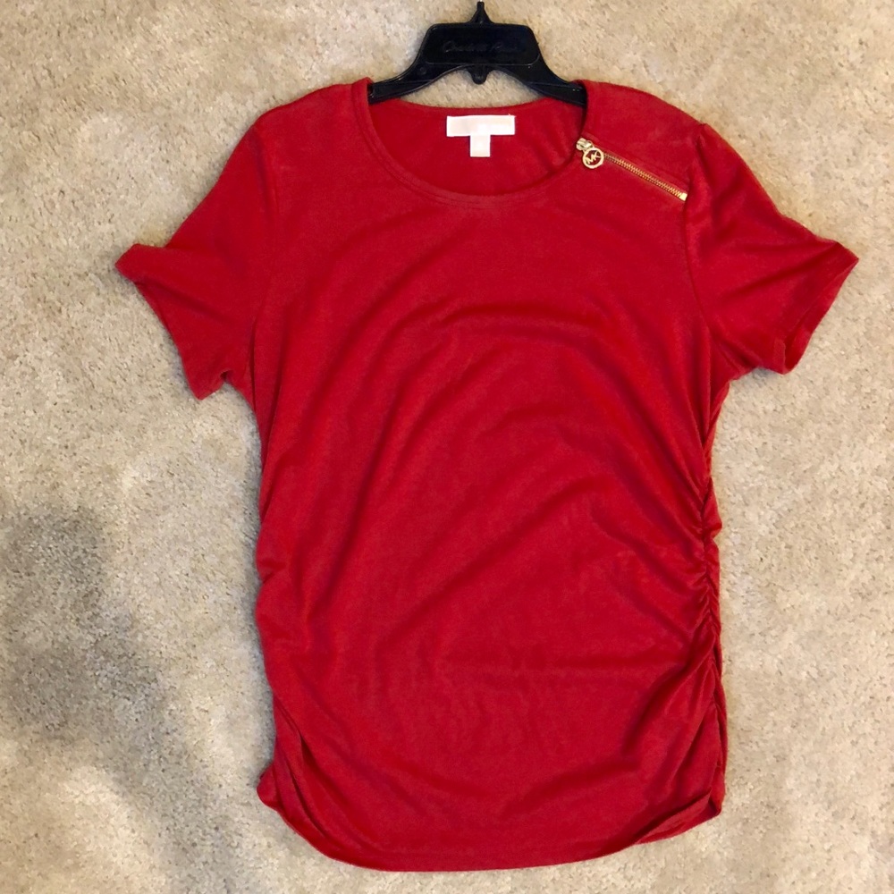 Michael Kors red blouse